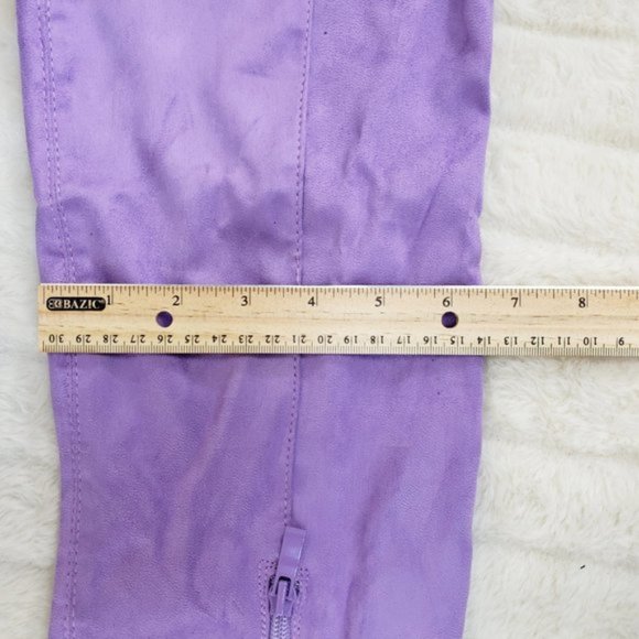 Top Show Lilac Purple Platform 6.5" High Heel Thigh Crotch Boots Size 5.5 - Picture 4 of 10